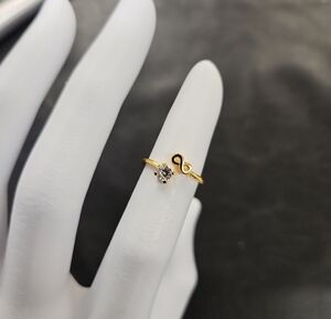 Gold Infinity CZ Ring
